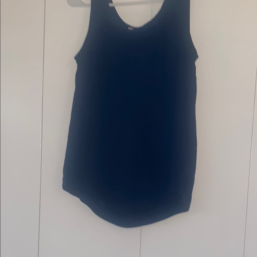 Blue Athletic Tank Top with Wide Straps
